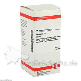 AESCULUS D 4, 200 ST – PZN 2811613 из Германии
