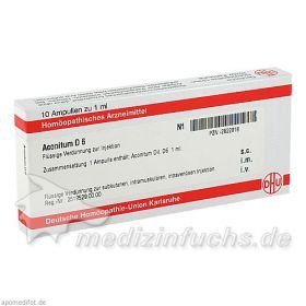 ACONITUM D 6 Ampullen, 10X1 ML – PZN 2822918 из Германии
