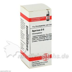 AGARICUS D 6, 10 G – PZN 2892468 из Германии