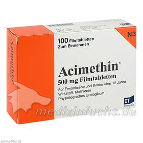 ACIMETHIN, 100 ST – PZN 3451269 из Германии