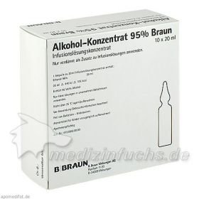 ALKOHOL 95%, 10X20 ML – PZN 3837980 из Германии