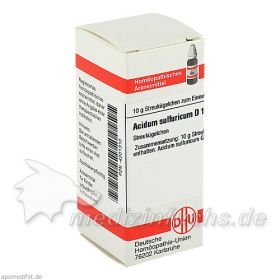 ACIDUM SULF D12, 10 G – PZN 4201310 из Германии