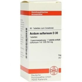 ACIDUM SULF D30, 80 ST – PZN 4201362 из Германии