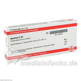 ACONITUM C30, 10X1 ML – PZN 4201385 из Германии
