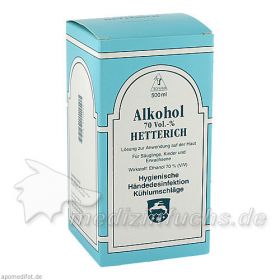 ALKOHOL 70 VOL % HETTERICH, 500 ML – PZN 4769683 из Германии