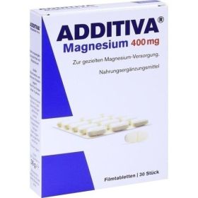 ADDITIVA Magnesium 400mg Filmtabletten, 30 ST – PZN 6139325 из Германии