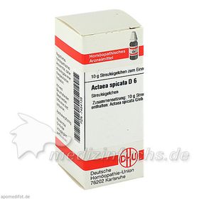 ACTAEA SPICATA D 6, 10 G – PZN 7454135 из Германии