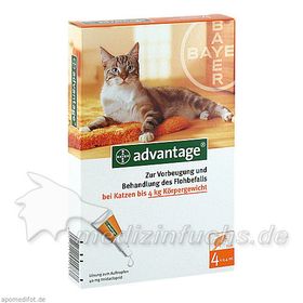 ADVANTAGE 40 Lösung f.Katzen bis 4 kg, 4 ST – PZN 8613280 из Германии