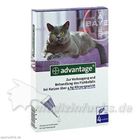 ADVANTAGE 80 Lösung f.Katzen, 4 ST – PZN 8613297 из Германии