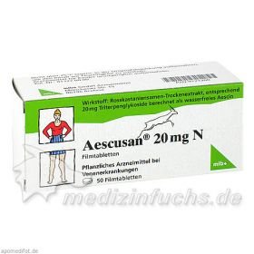 AESCUSAN 20mg N, 50 ST – PZN 9121260 из Германии