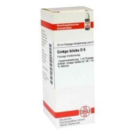 Ginkgo Biloba D 6 Dilution (20 ml) – PZN 4218629 из Германии