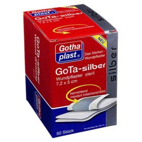 Gota Silber Wundpflaster 5x7,2 cm steril (50 stk) – PZN 7023010 из Германии