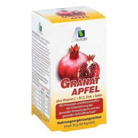 Granatapfel 500 mg plus Vitamine c + B12 + Zink + Selen (60 stk) – PZN 9537871 из Германии