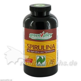 greenValley BIO SPIRULINA Indien, 1500 ST – PZN 1054038 из Германии