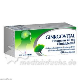 Ginkgovital Heumann 40 mg Filmtabletten, 60 ST – PZN 11521311 из Германии