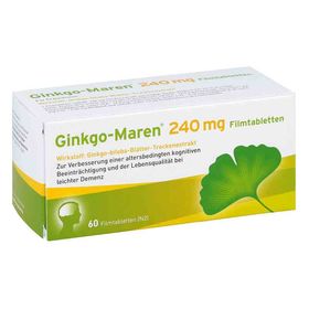Ginkgo-maren 240 mg Filmtabletten (60 stk) – PZN 12580480 из Германии