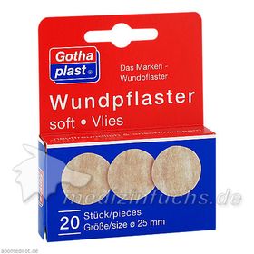 Gothaplast Wundpflaster soft/Vlies 2.5cm, 20 ST – PZN 1456280 из Германии