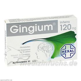Gingium intens 120, 30 ST – PZN 1635901 из Германии
