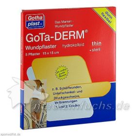 Gotha-Derm Hydrokolloides Wundpflaster 15cmx15cm, 5 ST – PZN 176383 из Германии