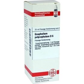 GNAPHALIUM POLYC D 6, 20 ML – PZN 2116801 из Германии