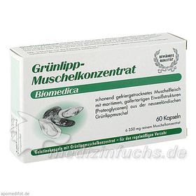 Gruenlipp Muschelkonzentrat, 60 ST – PZN 260215 из Германии