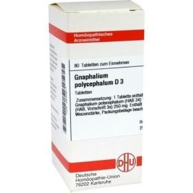 GNAPHALIUM POLYC D 3, 80 ST – PZN 2630811 из Германии