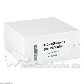 Glasröhrchen für Taschenapotheken, 100 ST – PZN 2805179 из Германии