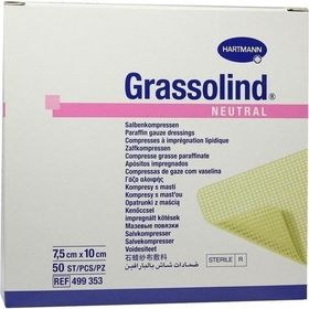 GRASSOLIND Salbenkompressen steril 7.5X10CM, 50 ST – PZN 3245653 из Германии