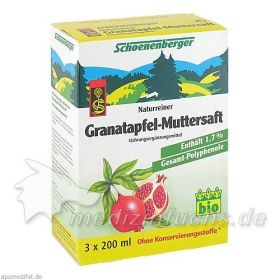 GRANATAPFEL-MUTTERSAFT SCHOENENB HEILPFLANZENSÄFTE, 3X200 ML – PZN 3502831 из Германии