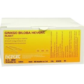 Ginkgo biloba Hevert injekt, 100 ST – PZN 3816239 из Германии
