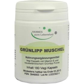Grünlipp Muschelextrakt Vegi Kapseln, 180 ST – PZN 3849003 из Германии