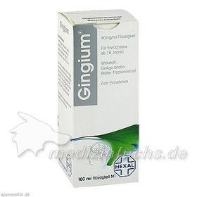 Gingium Lösung, 100 ML – PZN 3910180 из Германии