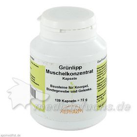 Grünlipp Muschelkonzentrat 500mg Kapseln, 120 ST – PZN 3928731 из Германии