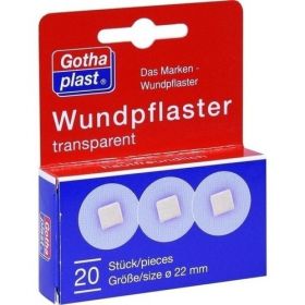 GOTHAPLAST Wundpfl.transparent 2,5 cm Durchm., 20 ST – PZN 412487 из Германии