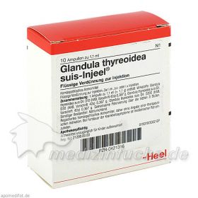 GLANDULA THYR SUI INJ, 10 ST – PZN 421316 из Германии