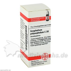GNAPHALIUM POLYC C30, 10 G – PZN 4219008 из Германии