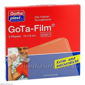 GoTa-FILM steril 10cmx6cm, 5 ST – PZN 4442522 из Германии
