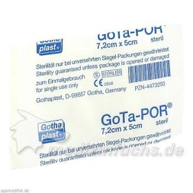 GoTa-POR Wundpflaster steril 7.2cmx5cm, 1 ST – PZN 4473250 из Германии