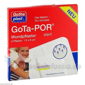GoTa-POR Wundpflaster steril 100mmx80mm, 5 ST – PZN 4473617 из Германии