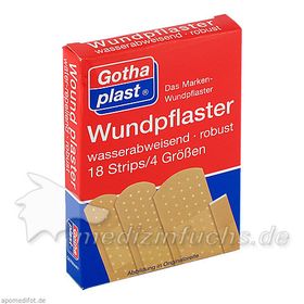 GOTHAPLAST WUNDPFLAST 4 GR, 18 ST – PZN 4580017 из Германии