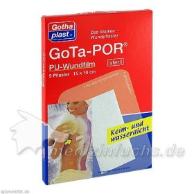 GoTa-POR PU Wundfilm 15x10cm steril, 5 ST – PZN 468476 из Германии