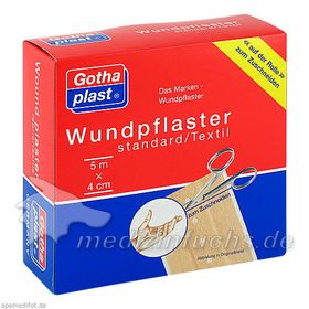 GOTHAPLAST WUNDPFLASTER STANDARD 5mx4CM, 1 ST – PZN 4951324 из Германии