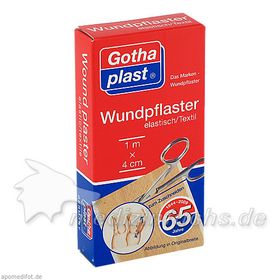 GOTHAPLAST WUNDPFLASTER ELASTISCH 1MX4CM, 1 ST – PZN 4951376 из Германии