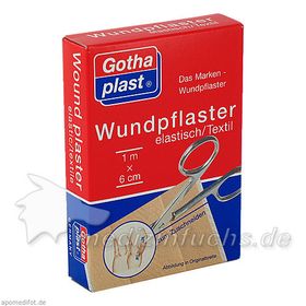 GOTHAPLAST WUNDPFLASTER ELASTISCH 1MX6CM, 1 ST – PZN 4951399 из Германии