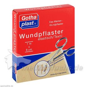GOTHAPLAST WUNDPFLASTER ELASTISCH 1MX8CM, 1 ST – PZN 4951413 из Германии