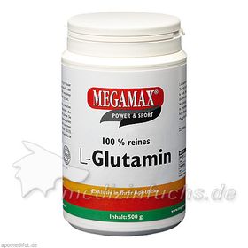 Glutamin 100% rein megamax, 500 G – PZN 6705687 из Германии