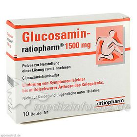Glucosamin-ratiopharm 1500mg Beutel, 10 ST – PZN 6718655 из Германии
