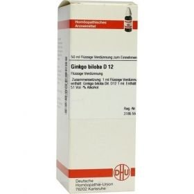 GINKGO BILOBA D12, 50 ML – PZN 7168754 из Германии