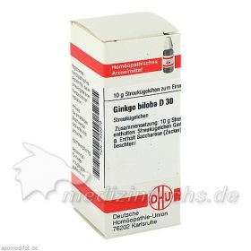 GINKGO BILOBA D30, 10 G – PZN 7456878 из Германии