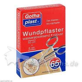 Gothaplast Wundpflaster wasserabw.robust 0.5mx6cm, 1 ST – PZN 7464760 из Германии